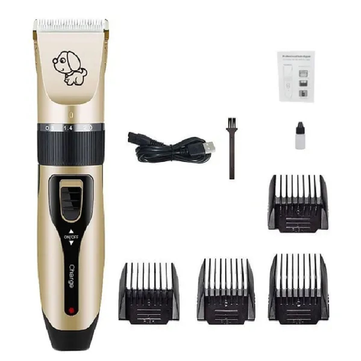 GENERICO - Kit Cortadora Pelo Mascota Inalambrico Silenciosa