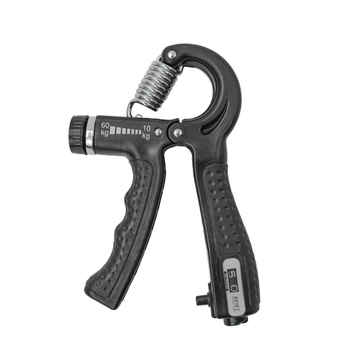 GENERICO - Hand Grip Ejercitador De Mano con Contador 60Kg 1 pza Negro