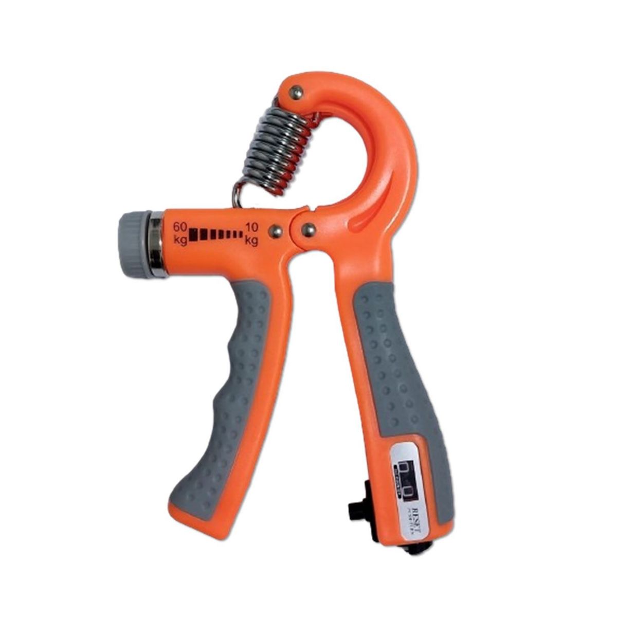 GENERICO - Hand Grip Ejercitador De Mano c/ Contador 60Kg 1 pza Naranja