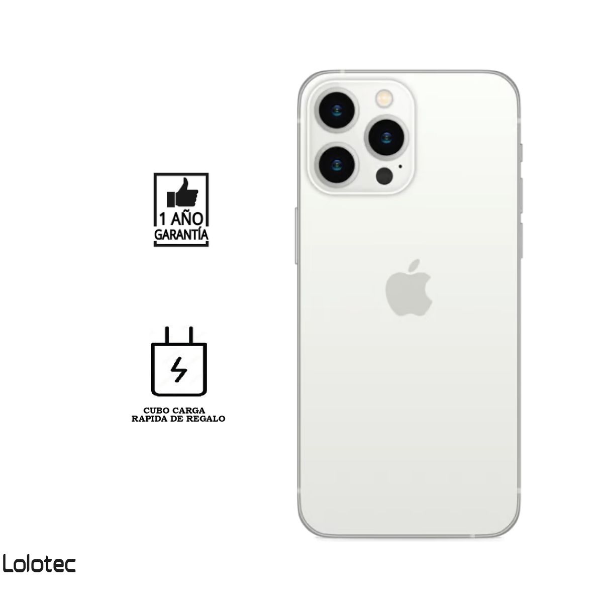 APPLE - iPhone 13 Pro Max 256 GB I Reacondicionado grado A I color: Plata