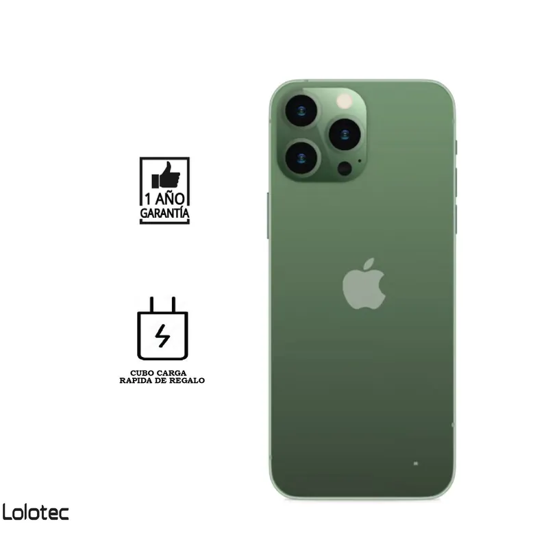 APPLE - iPhone 13 Pro 128 GB I Reacondicionado grado B I color: Verde Alpino