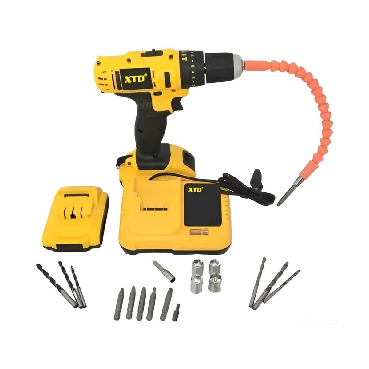 IMPORTADO MC - Kit de Herramientas XTD Taladro Inalámbrico Percutor Atornillador