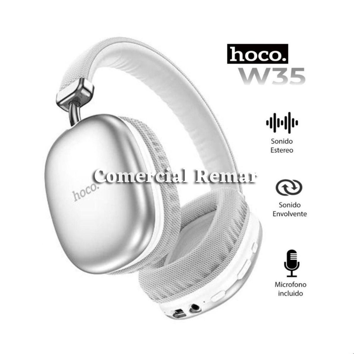 HOCO - Audífonos Bluetooth Inalámbricos Hoco W35 Blanco