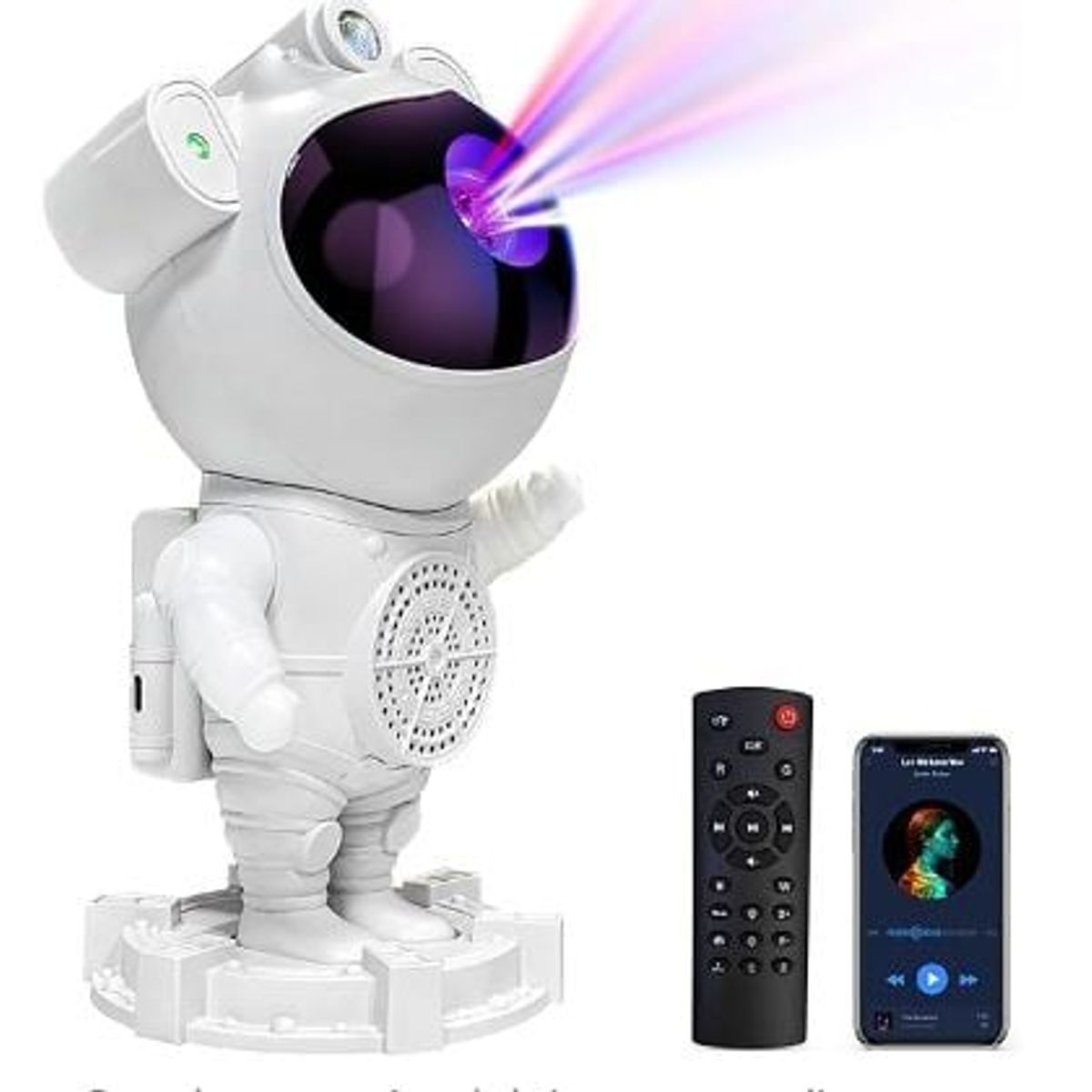 OEM - Astronauta Proyector Lampara  con parlante, luz nebulosa y estrella