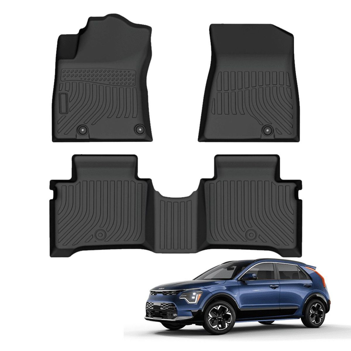 TECGO - PROTECTOR CUBRE PISO 5D TPE KIA NIRO 2023