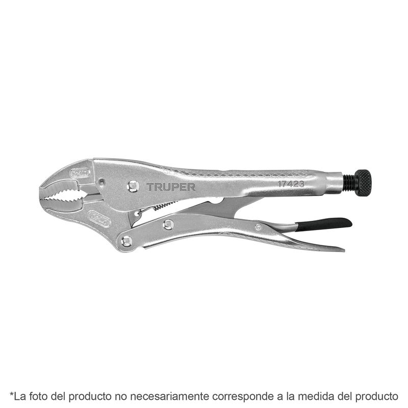 TRUPER - Alicate 7" (18cm) de Presion Curvo 17421 Truper