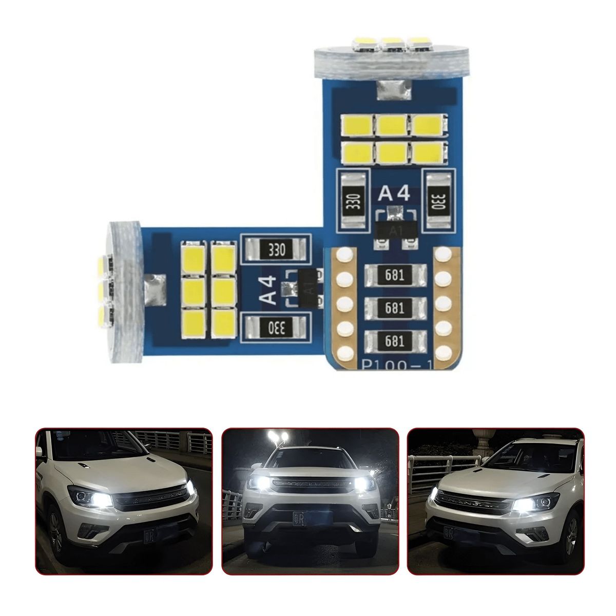 GENERICO - Foco Lagrima  Led 18 Chips T10 12v Auto