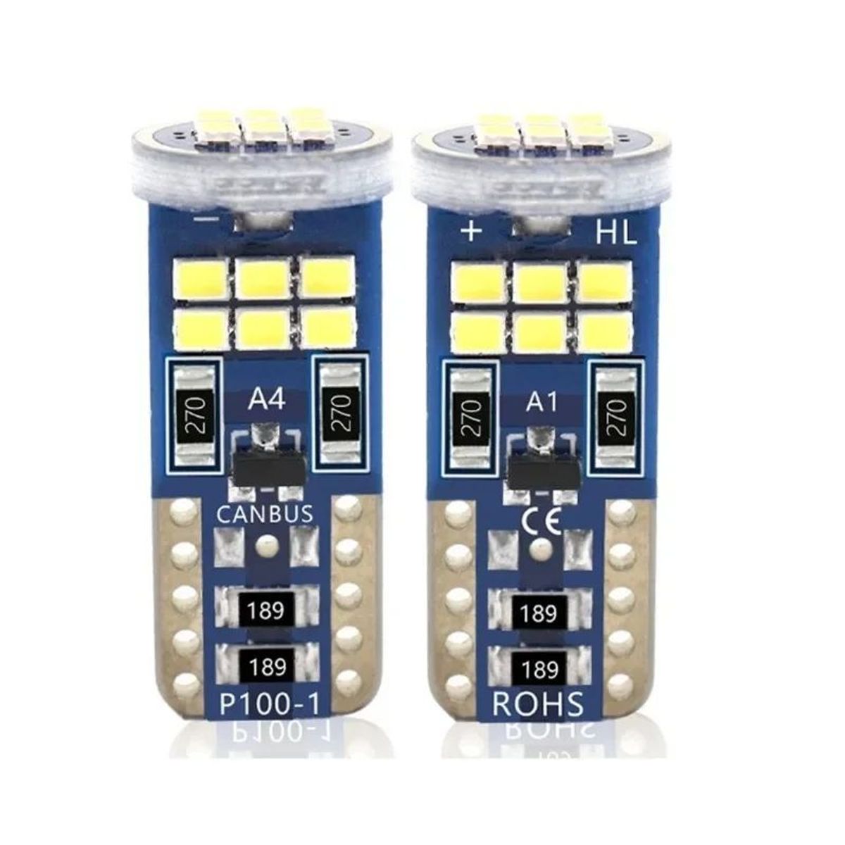 GENERICO - Foco Lagrima  Led 18 Chips T10 12v Auto