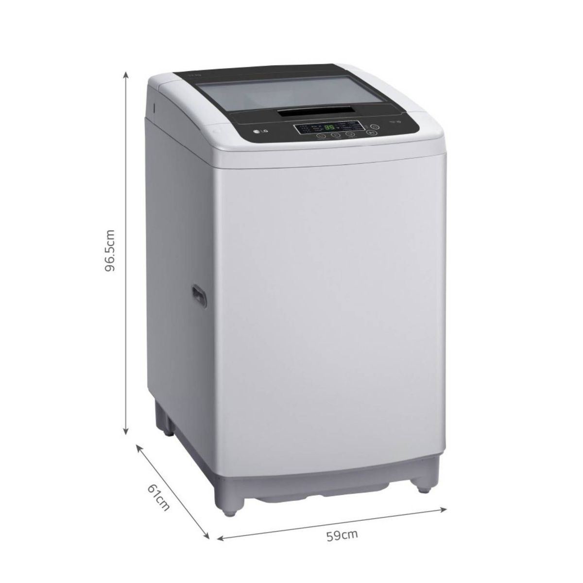 LG - Lavadora LG 13Kg Smart Motion Carga Superior WT13DPBK Gris