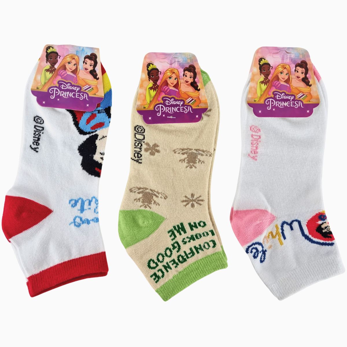 DISNEY - Pack 3 Medias Disney Talla 33 a 35 - PRINCESAS