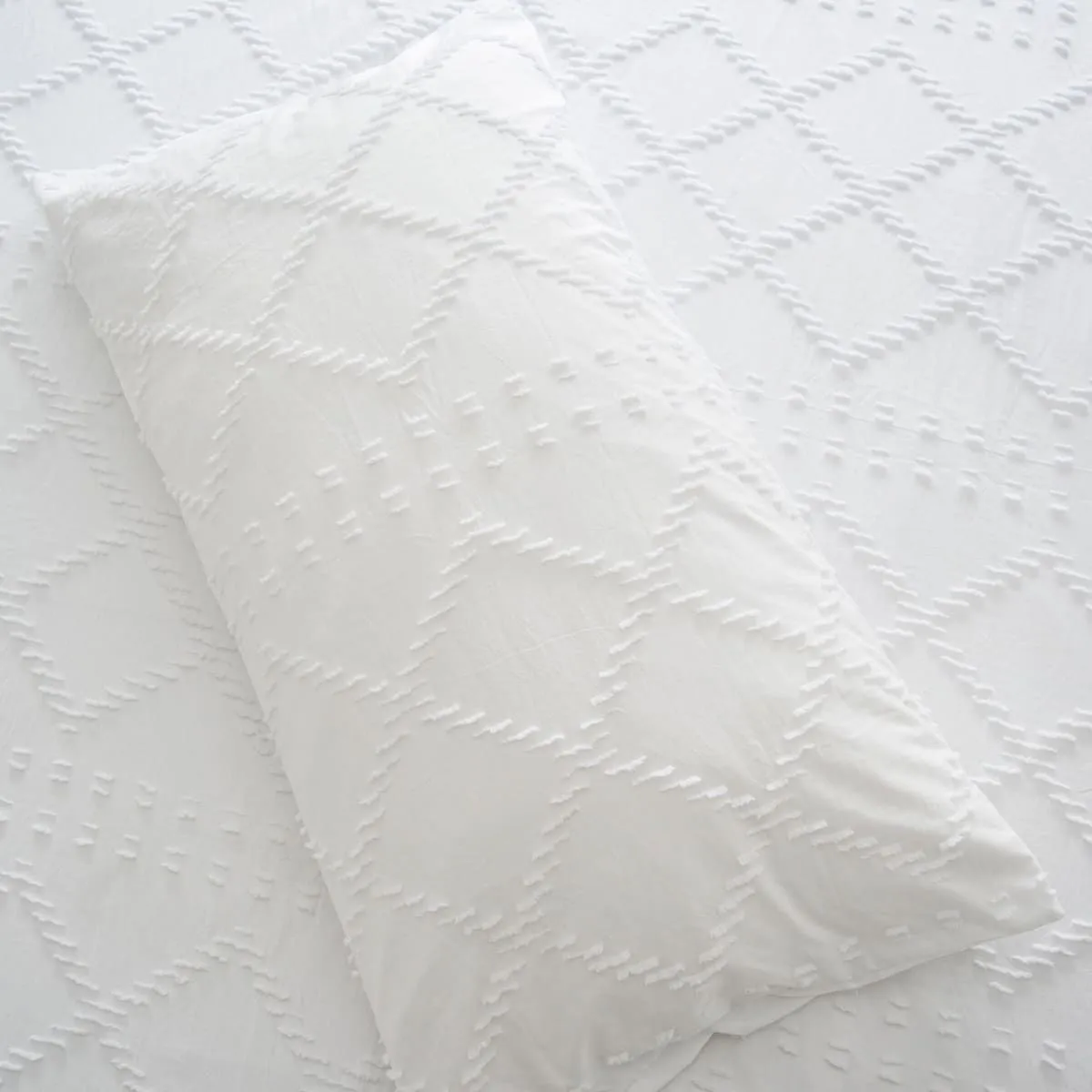 CLAUDIA RIVA HOME - Funda Edredón Rombos Blanco