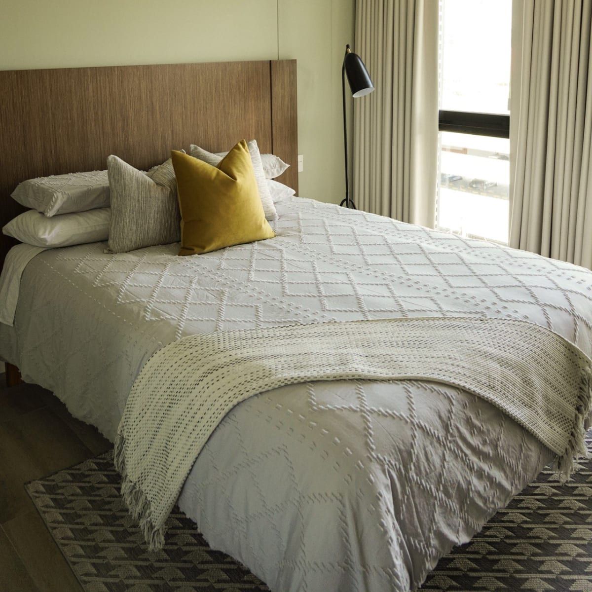 CLAUDIA RIVA HOME - Funda Edredón Rombos Gris Plata