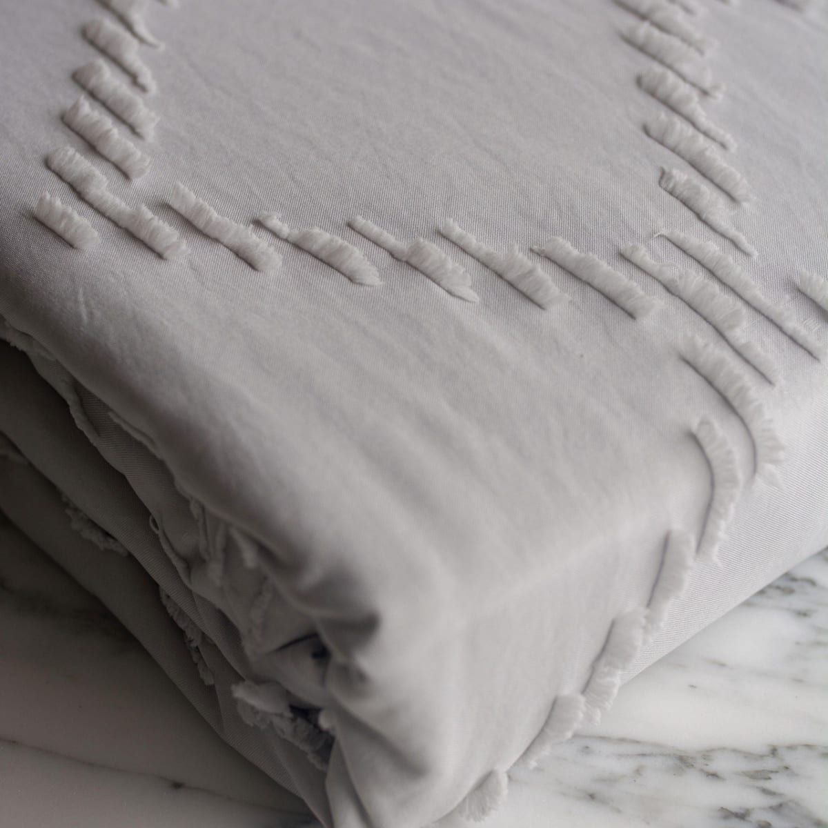 CLAUDIA RIVA HOME - Funda Edredón Rombos Gris Plata