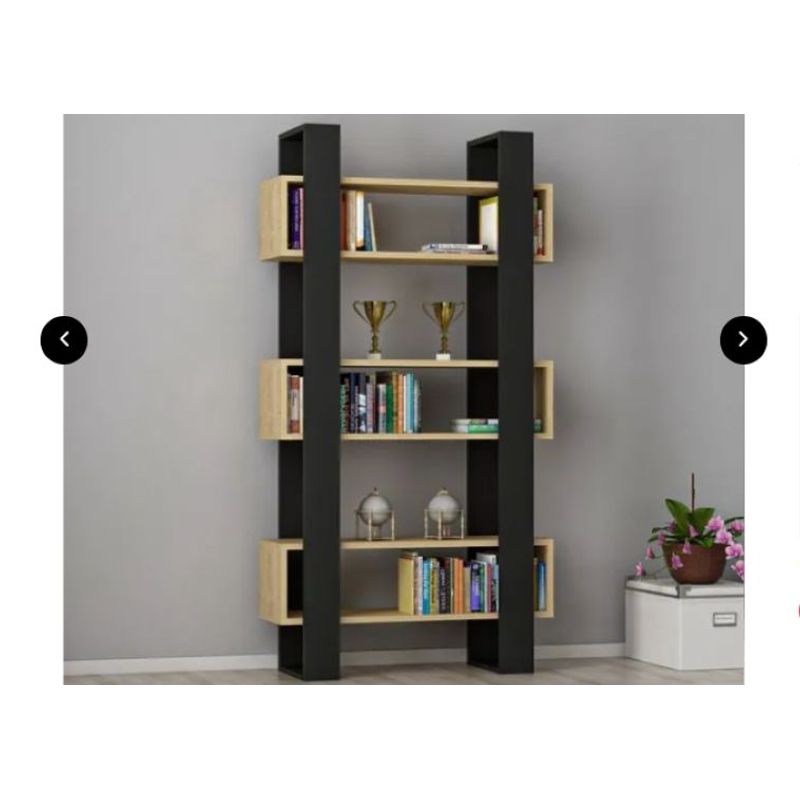 NACION MUEBLES - Librero estante Diva 3 repisas moderno