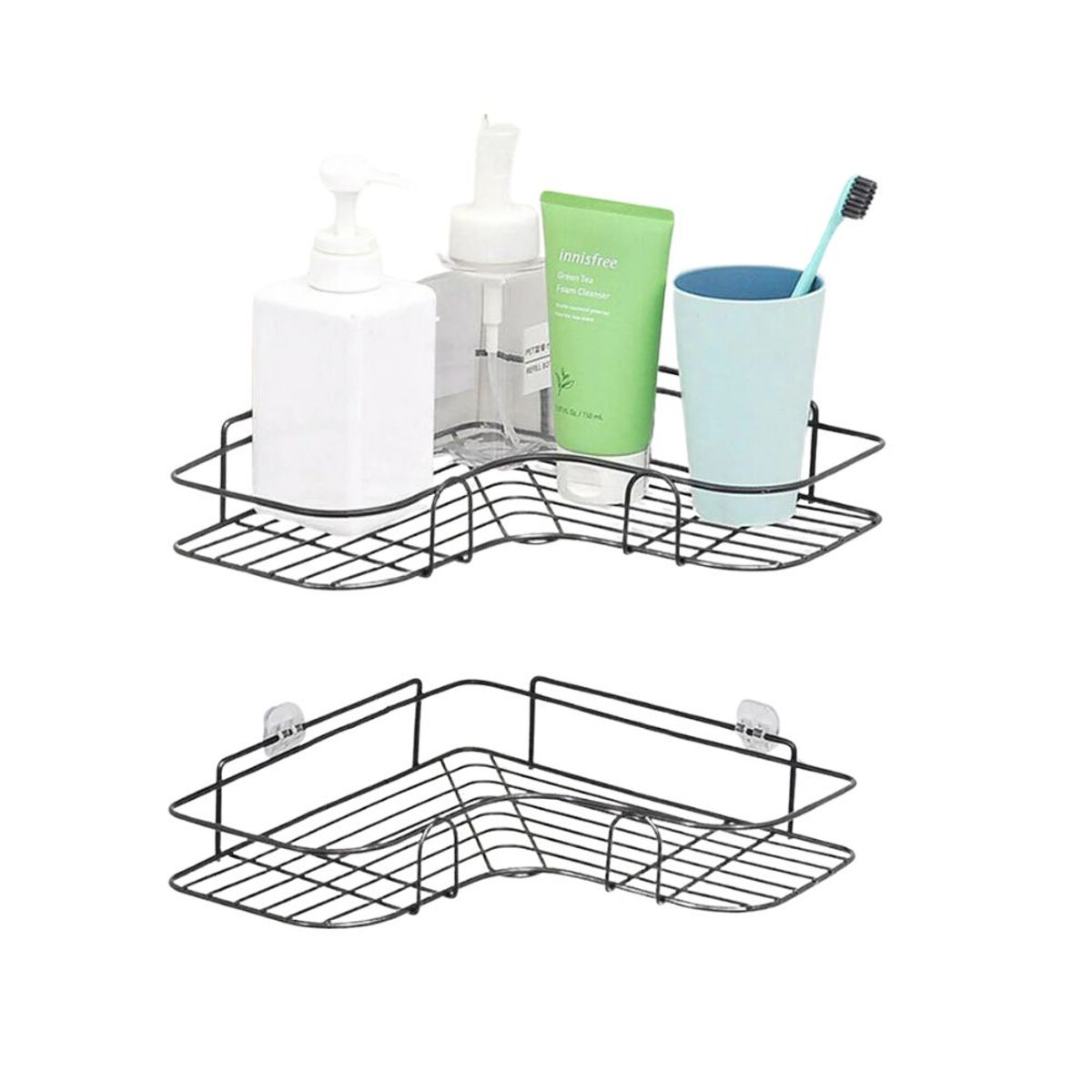 INSPIRA - Pack 2 Esquineros Organizador de Baño Ducha Cocina Multiuso