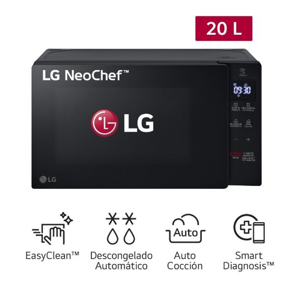 LG - HORNO MICROONDAS LG 20 L EASYCLEAN - MS2032GAS