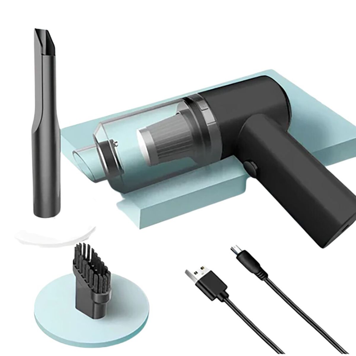 INSPIRA - Aspiradora de Mano Portátil 3 en 1 Recargable