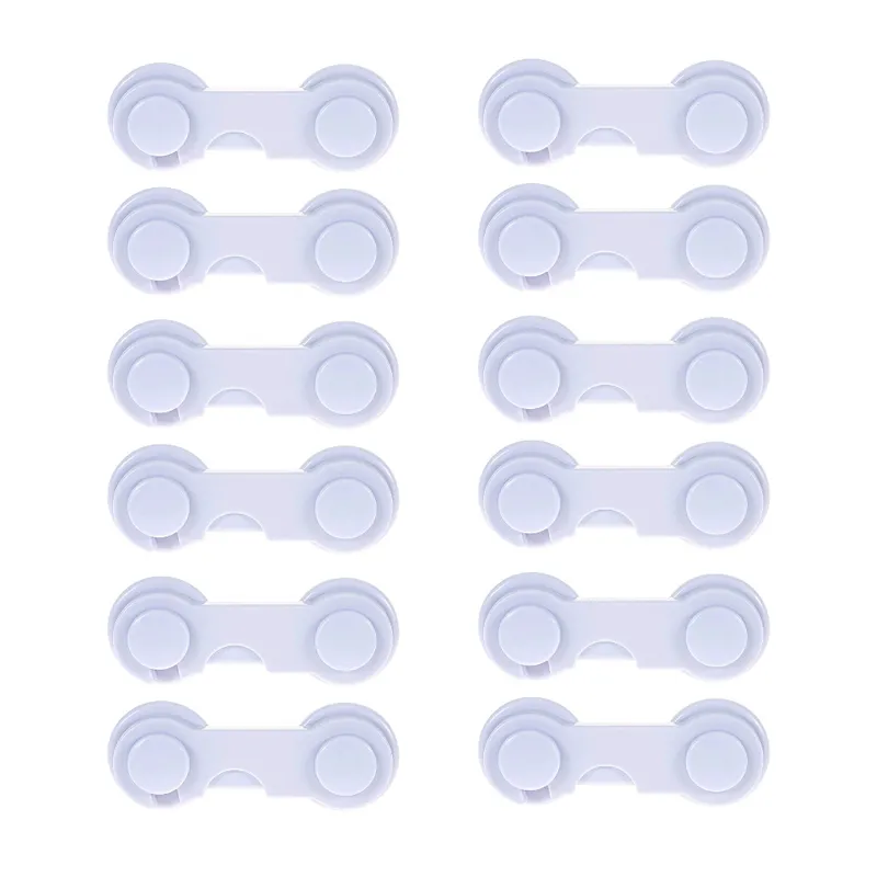 PENTHA - Cerradura Bloqueo de Seguridad para Bebé x6 pzas Blanco