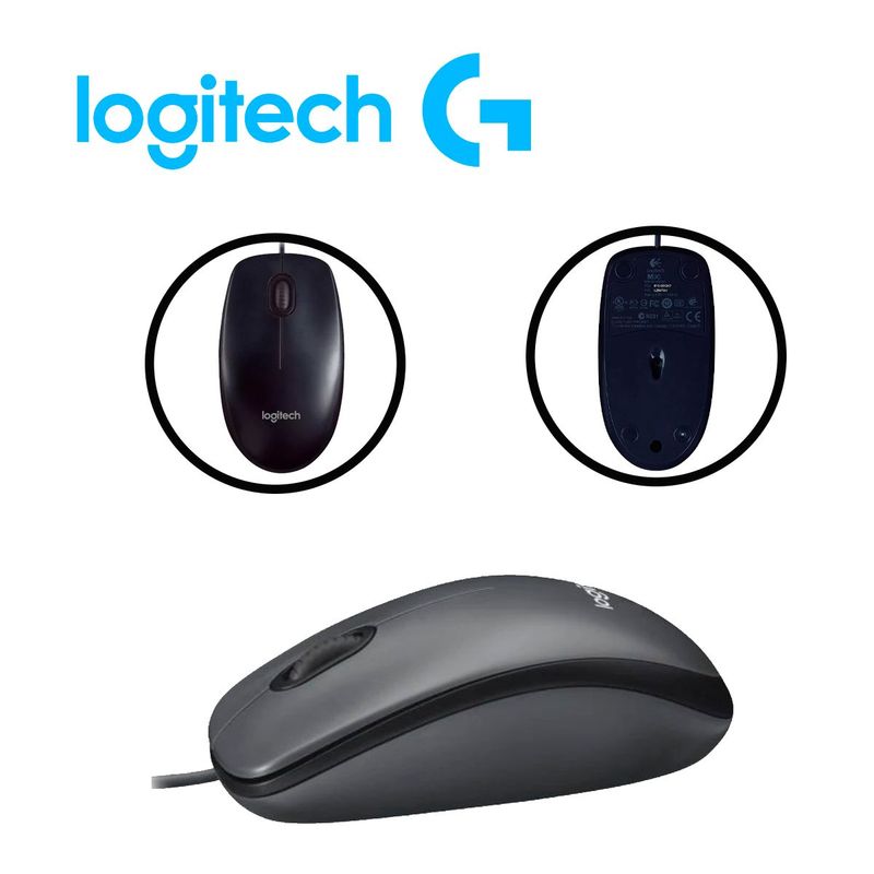 LOGITECH - Mouse Logitech M90 Negro