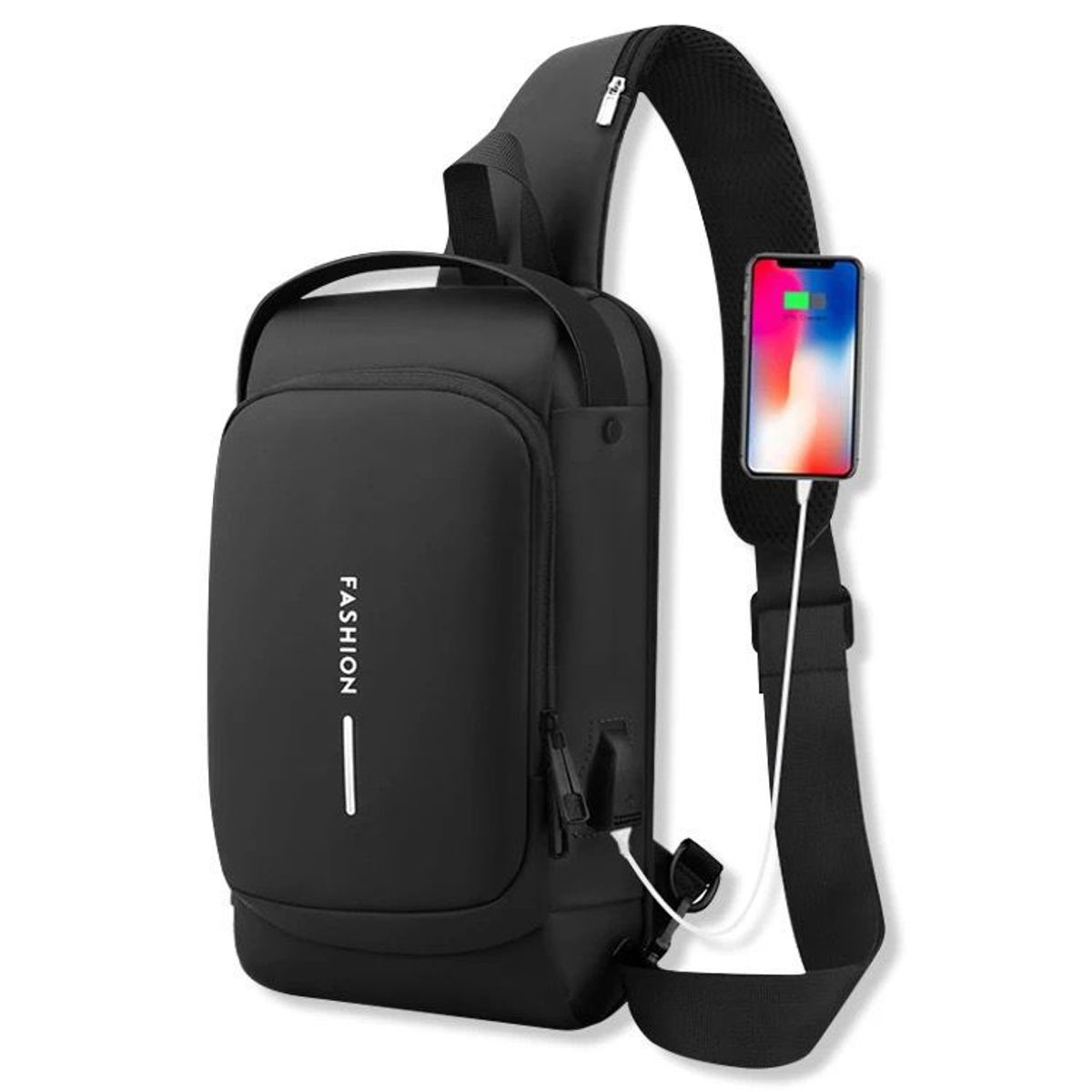 GENERICO - Mochila Antirrobo - Pechera Morral Con Clave Impermeable