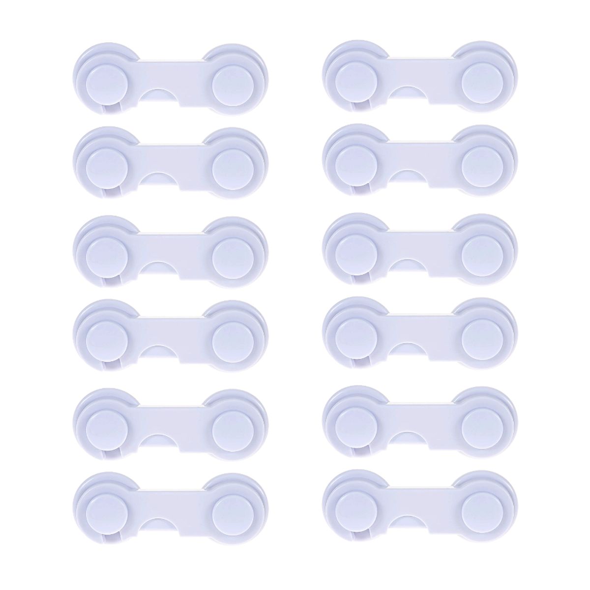 PENTHA - Cerradura Bloqueo de Seguridad para Bebé x12 pzas Blanco