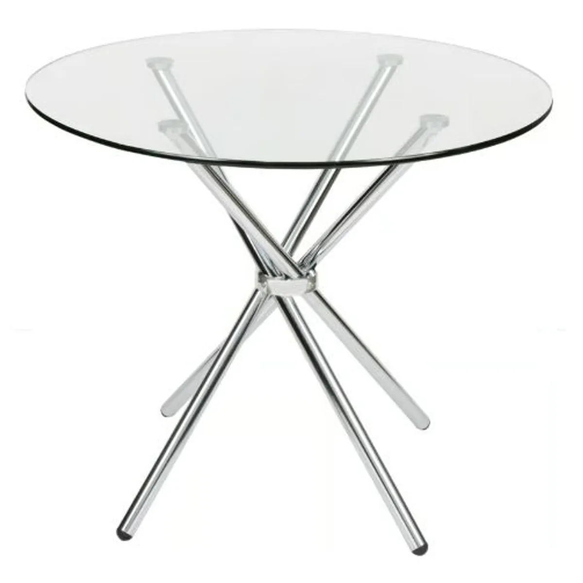 OFIDEAS - Mesa De Comedor Nodos Vidrio Blanco Clásico Ofideas