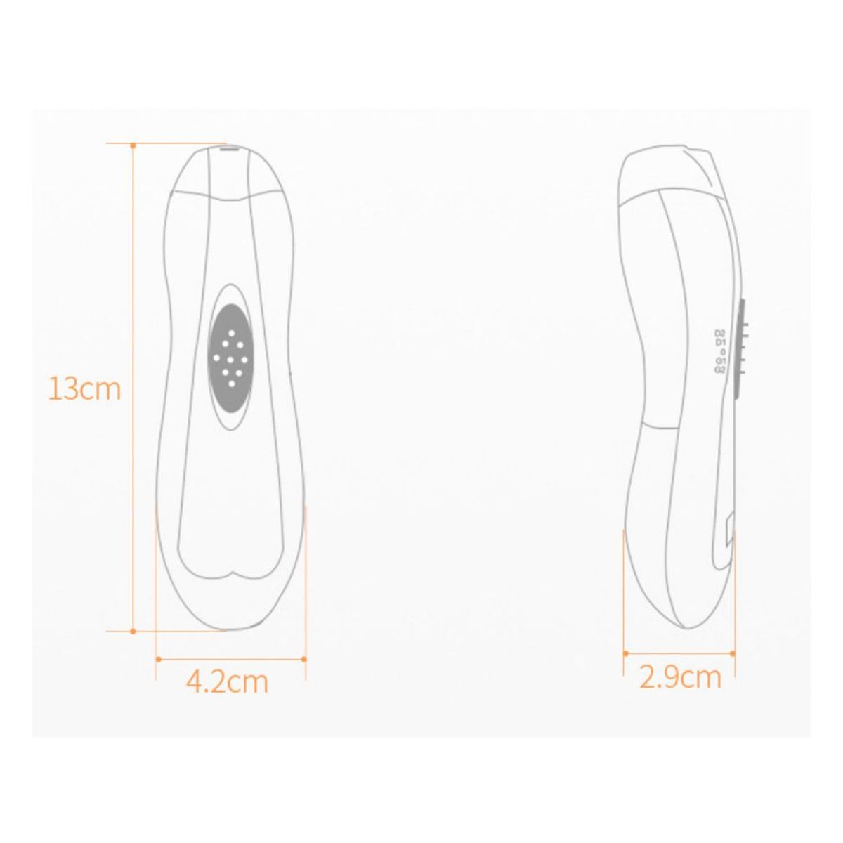 PENTHA - Lima Eléctrica para Uñas de Bebé Color Celeste