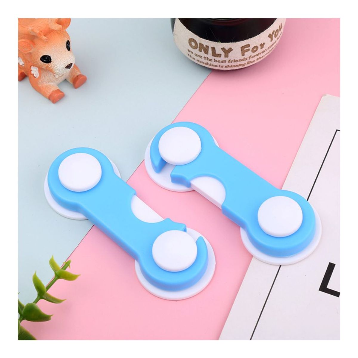 PENTHA - Cerradura Bloqueo de Seguridad para Bebé x12 pzas Celeste