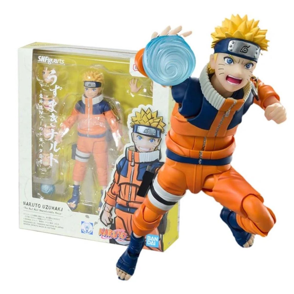 BANDAI - Naruto SH Figuarts Naruto Uzumaki kid The No.1  Ninja