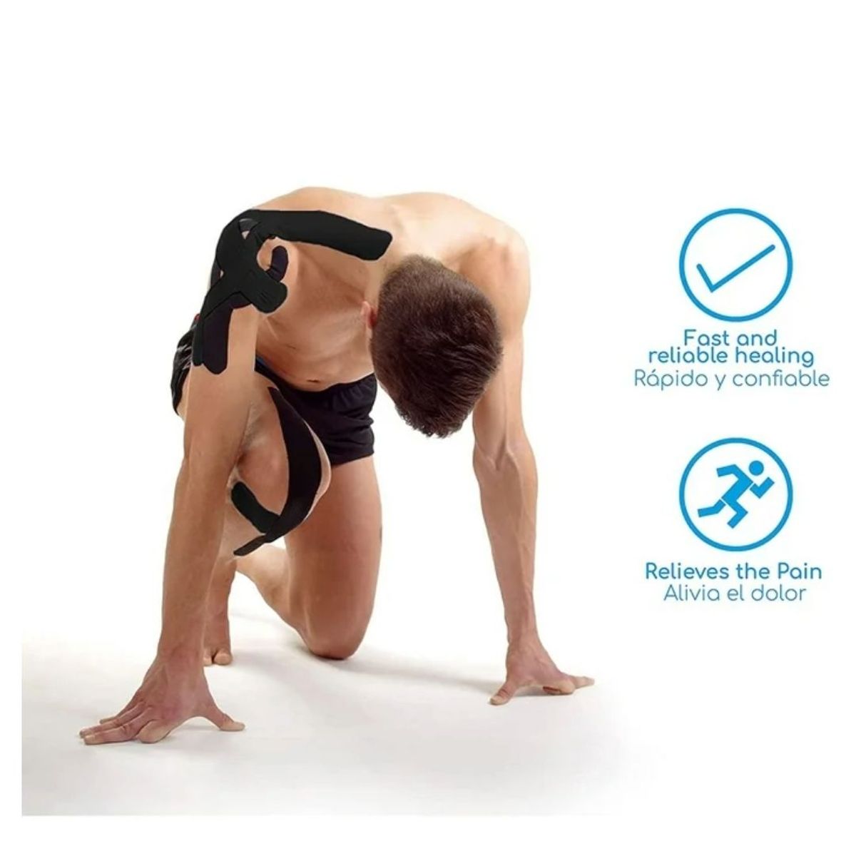 POWER PRENE - Kinesiology Tape Cinta Kinesiológica para Rehabilitación y Terapia