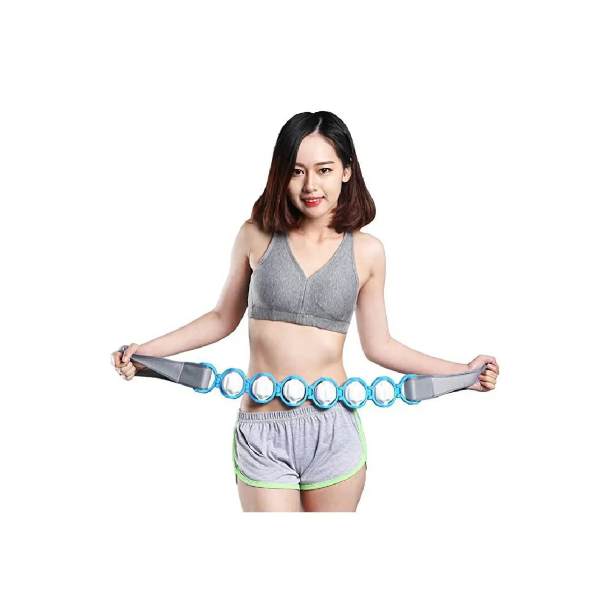 GENERICO - Rodillo Masajeador Para Cuello Cintura y Espalda Fitness