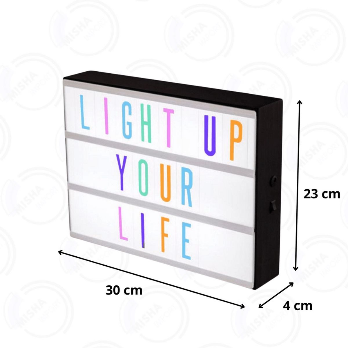 GENERICO - Letrero Led para Cumpleaños pizarra