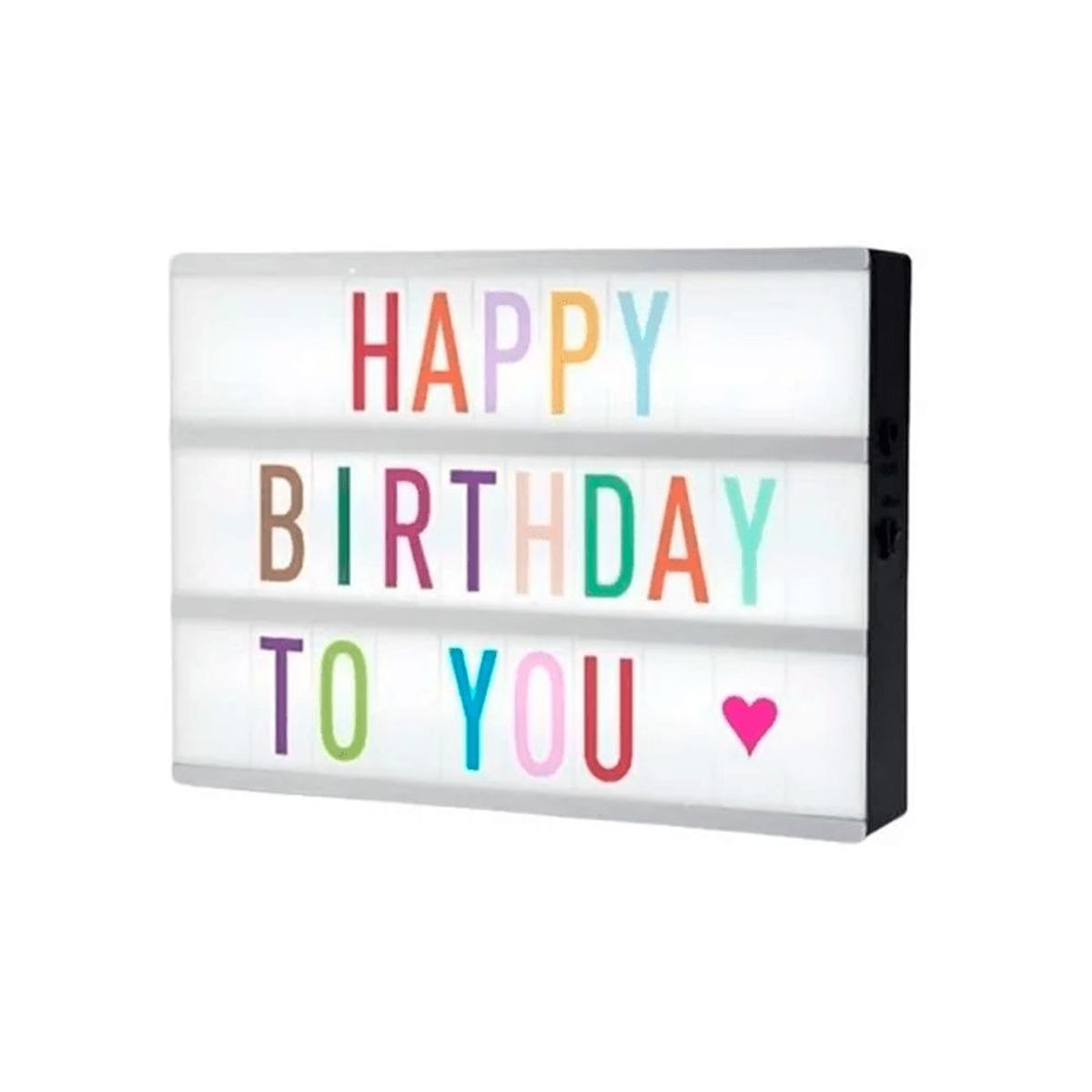 GENERICO - Letrero Led para Cumpleaños pizarra