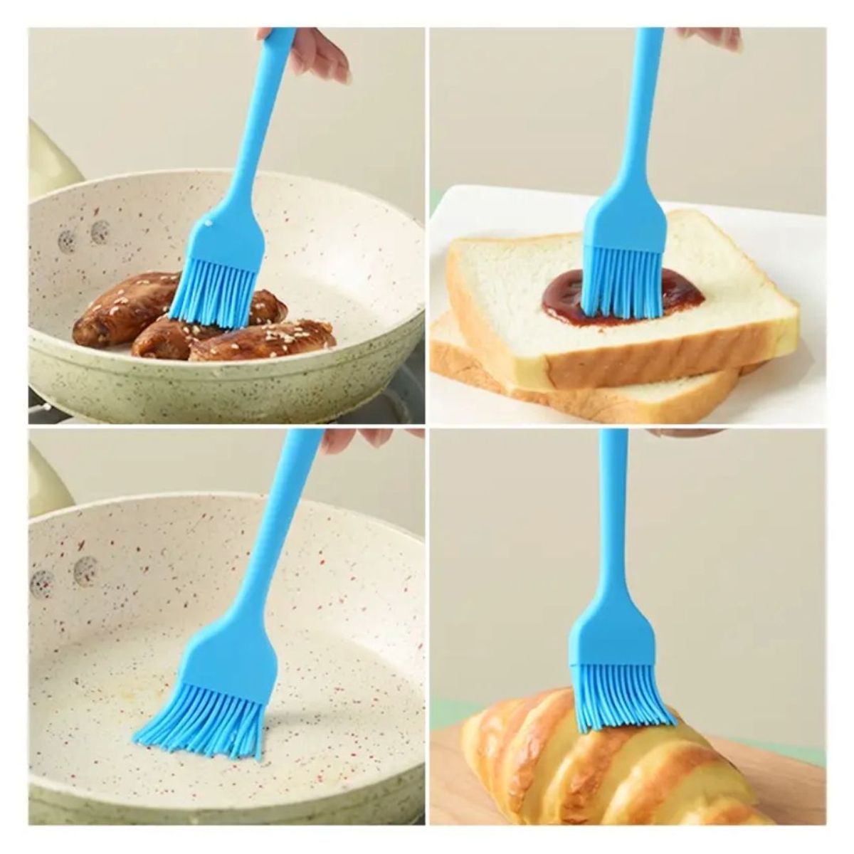 GENERICO - Mini Brocha de Silicona para Cocinar - Reposteria Celeste