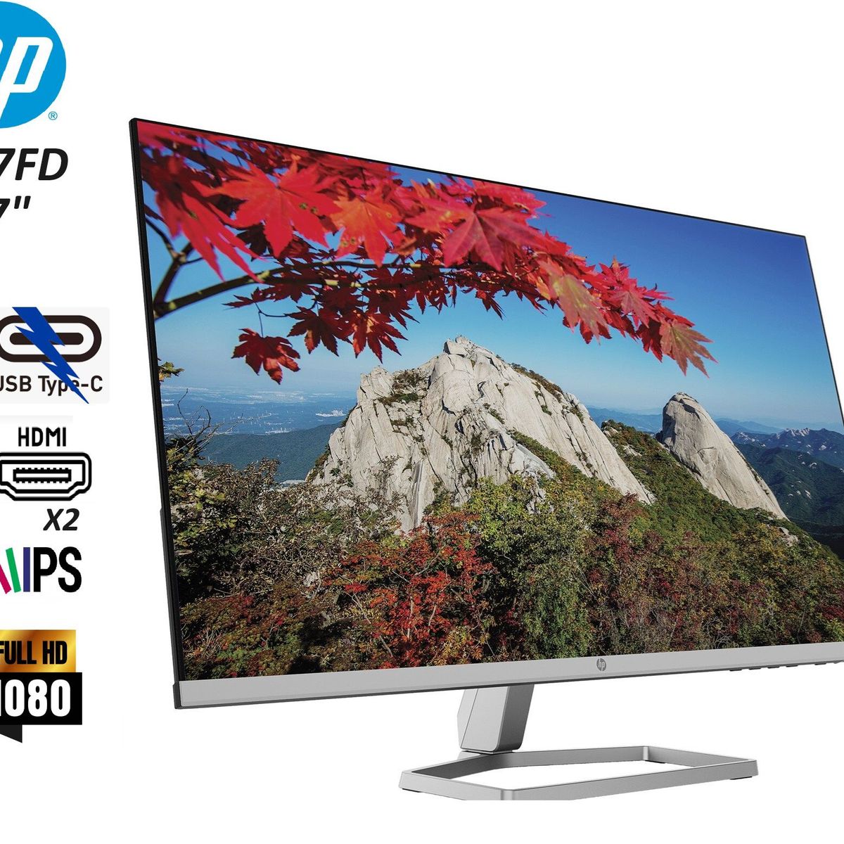HP - MONITOR HP M27FD de 27" Panel IPS 75Hz 5ms 2 HDMI,1 USB tipoC 2H3Y8AA