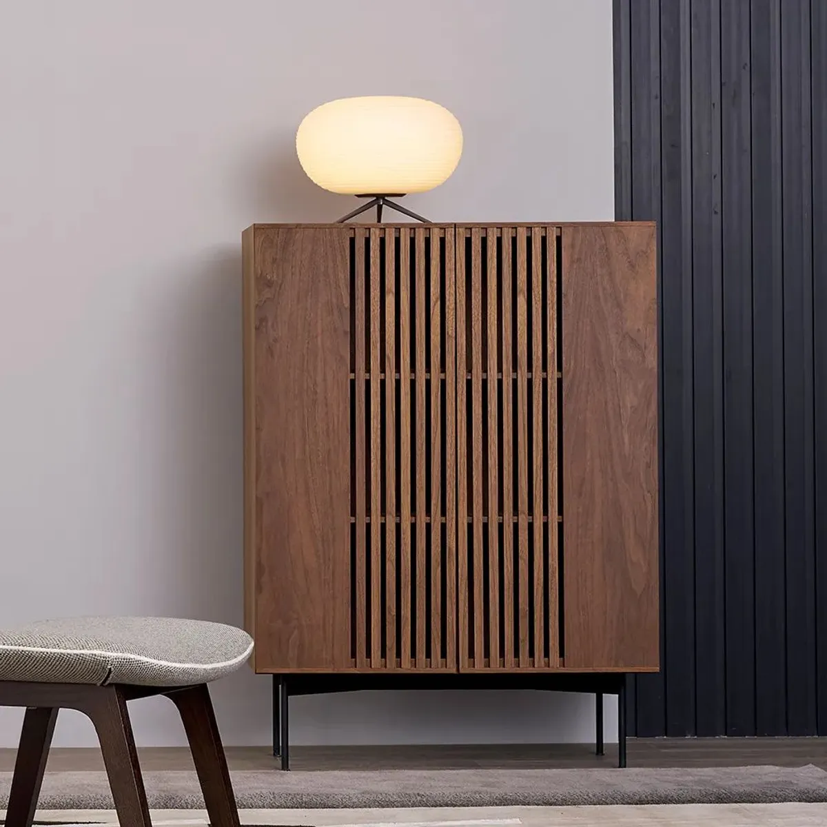 TU MESITA - Aparador Vertical Koki color Marrón 2 puertas TU MESITA