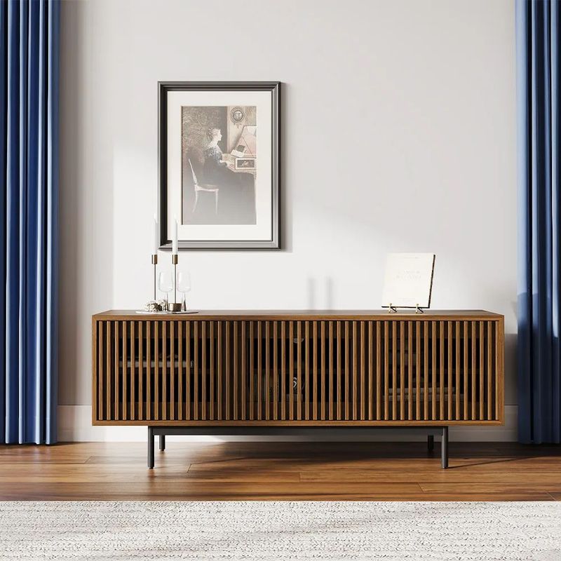 TU MESITA - Aparador Mesa de TV Ryu color Marrón 3 puertas TU MESITA