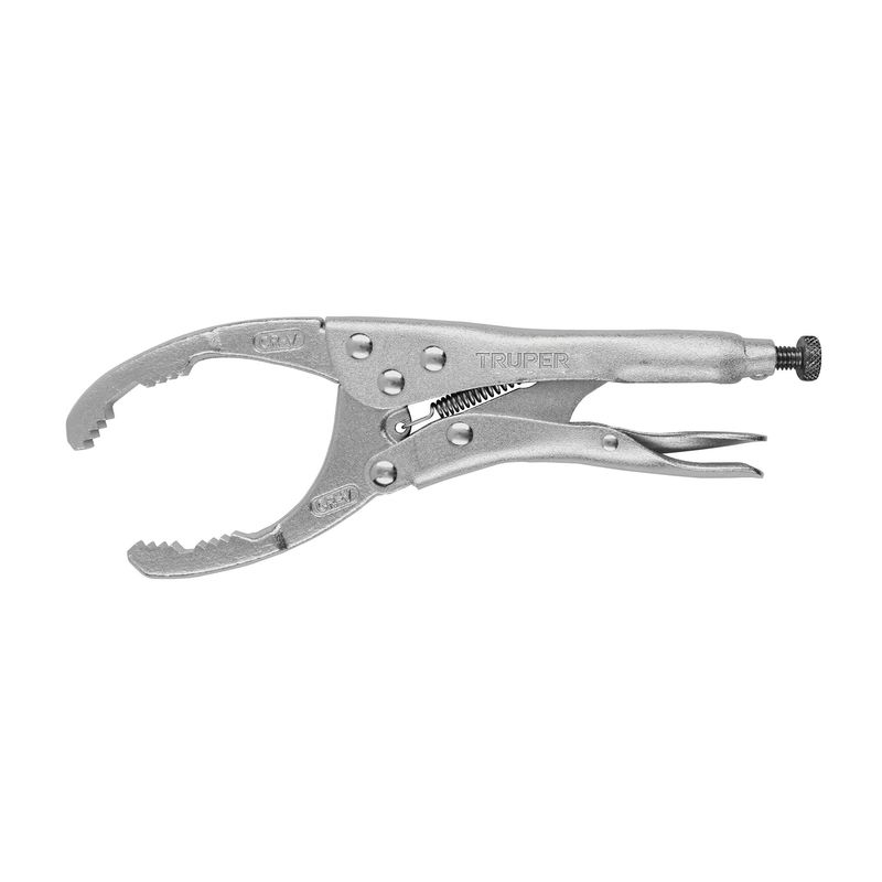 TRUPER - Alicate 9" (23cm) de Presión para Filtros de Aceite 17446 Truper