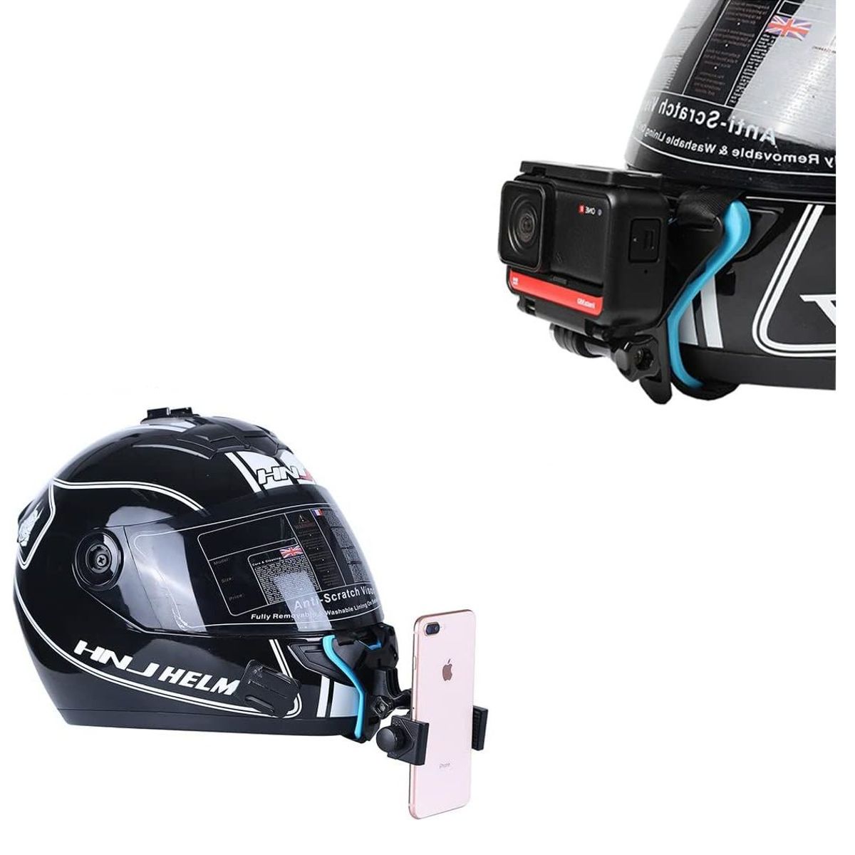 GENERICO - Soporte Para Celular Gopro En Casco De Moto