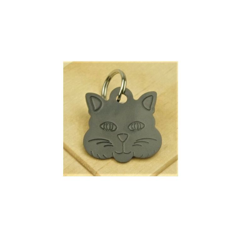 OTTOWARE - PLACA PARA COLLAR DE MASCOTAS MODELO GATO