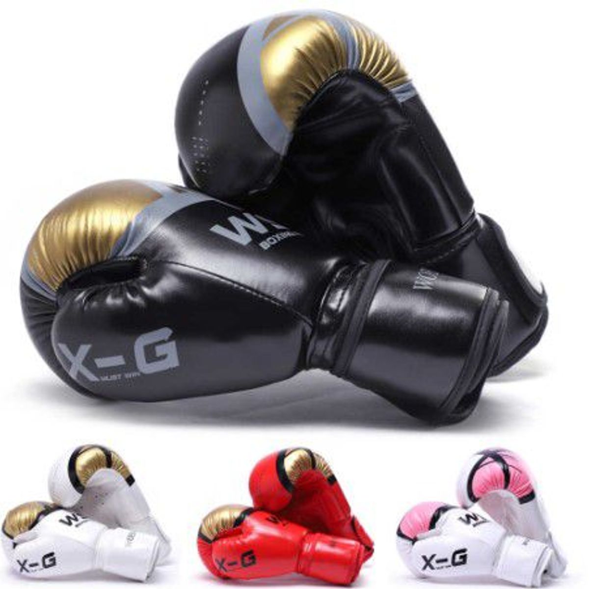 GENERICO - Guantes de Boxeo Profesional de 14 Oz Color Negro