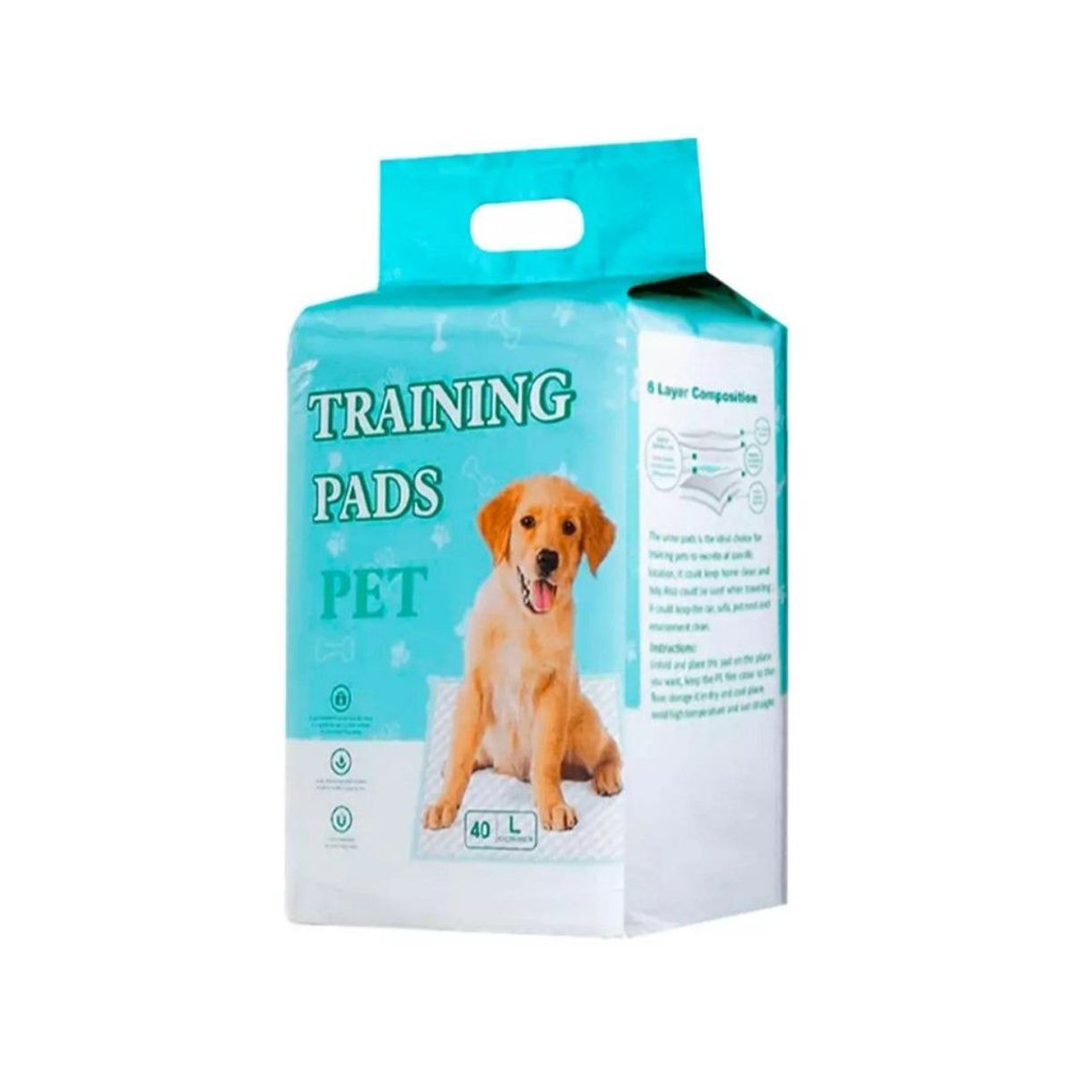 GENERICO - Pañales de Piso para Perros  Talla L 40 unidades