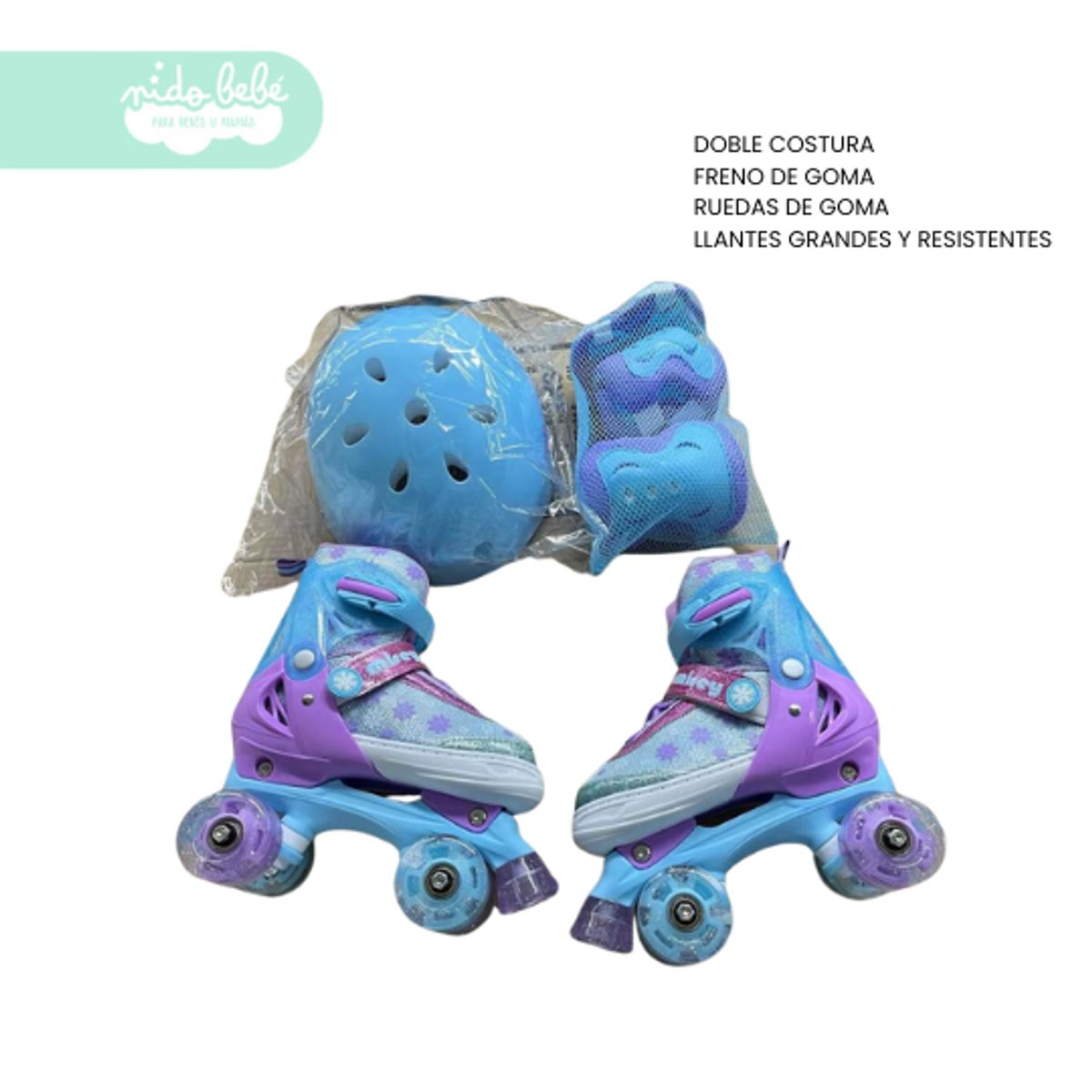 OXIEPRO - PATIN 4 RUEDAS SIRENA TALLA M 34-36