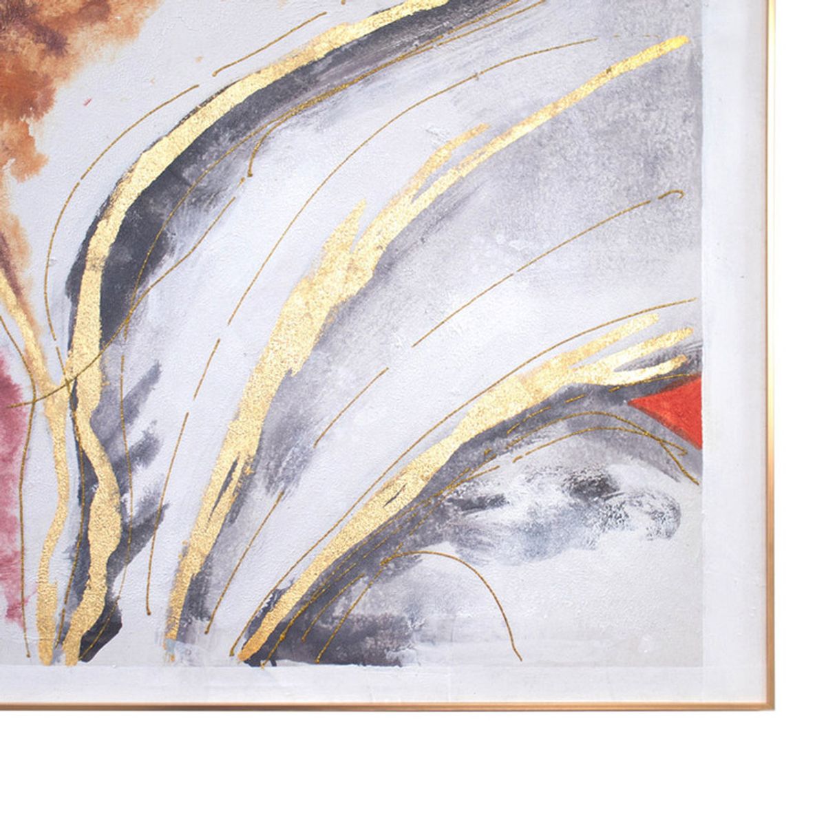 PANADECOR - Cuadro Abstracto Panadecor Con Bordes De Aluminio 120 Cm