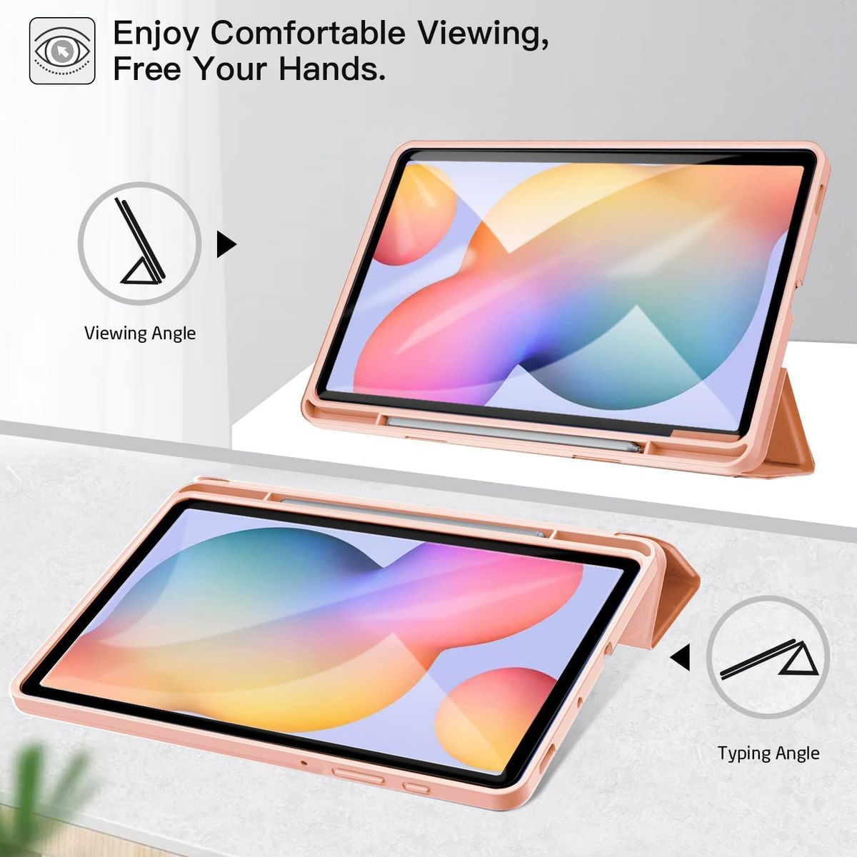 GENERICO - Funda Para Samsung Galaxy Tab S6 Lite 10.4 2022 / 2020 Con Portalápiz