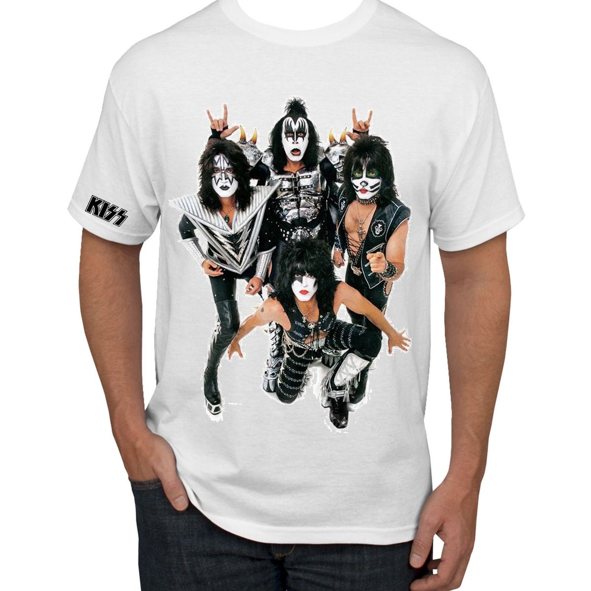 GENERICO - Polo Manga Corta  Kiss Banda