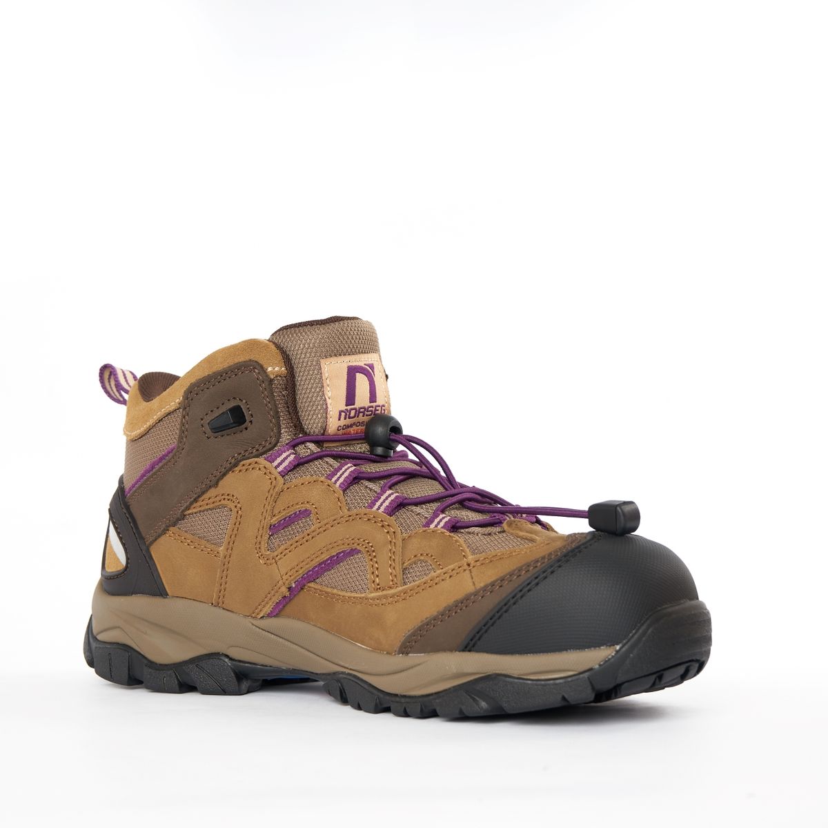 NORSEG - Bota de Seguridad Para Mujer Cuero Nobuck Katrina Ct Beige Norseg Safety NORSEG