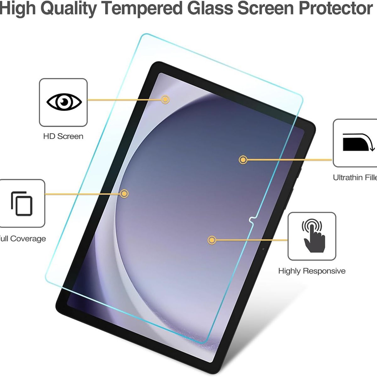 GENERICO - Mica Vidrio Templado para Tablet Galaxy Tab A9+ A9 plus 11" - 2023