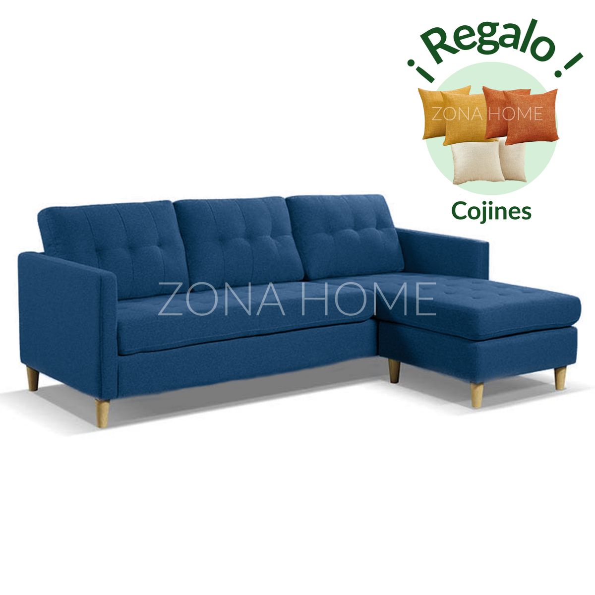 GENERICO - Seccional Derecho Sol 4 Cuerpos en L - Azul