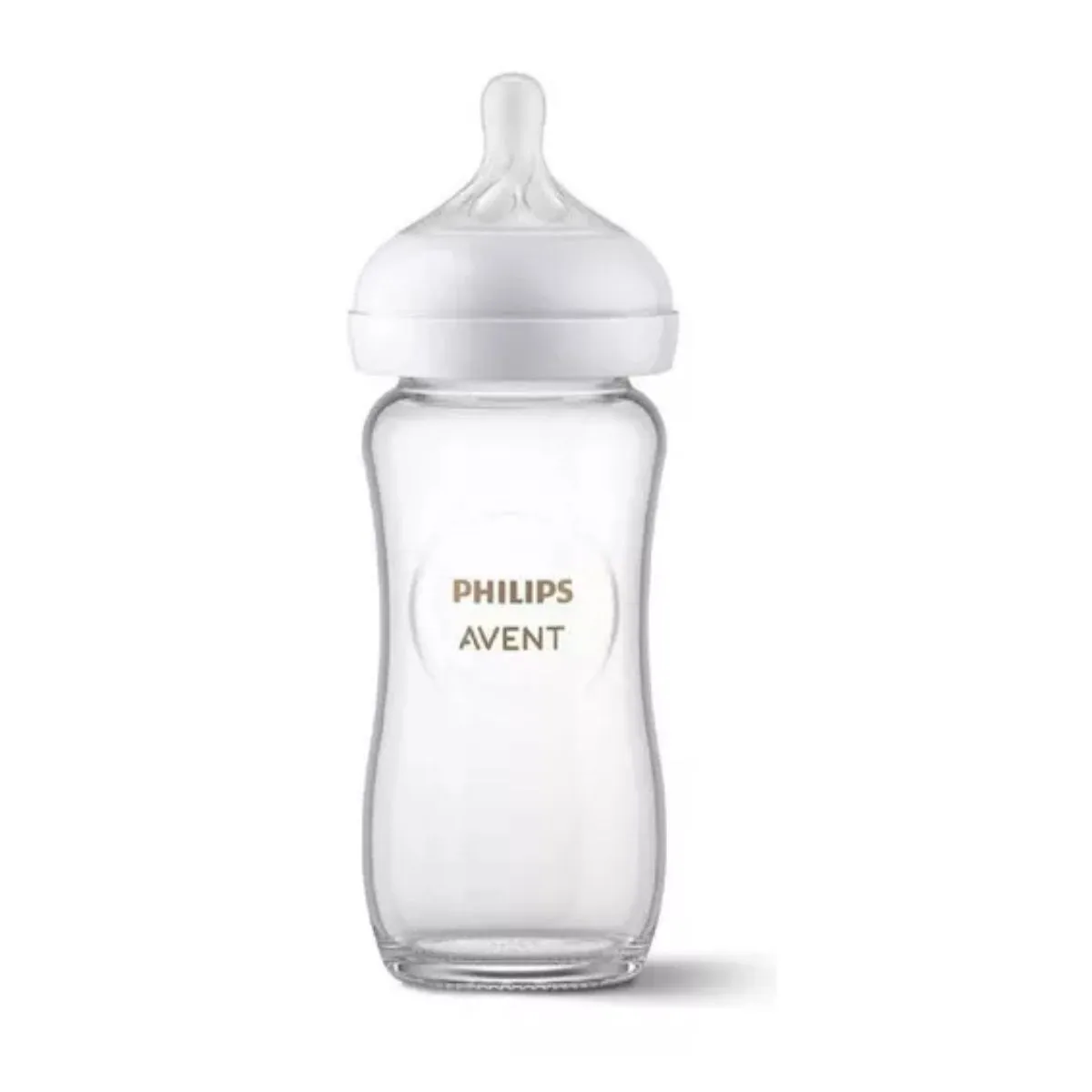 PHILIPS - Biberon De Vidrio Avent Natural 3.0 De 240 Ml Con Tetina 1m+